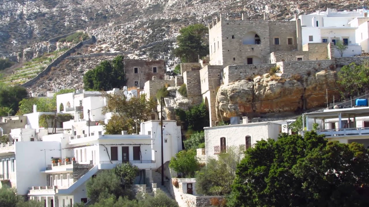 The marble mountain village of Apeiranthos in the interior of Naxos
