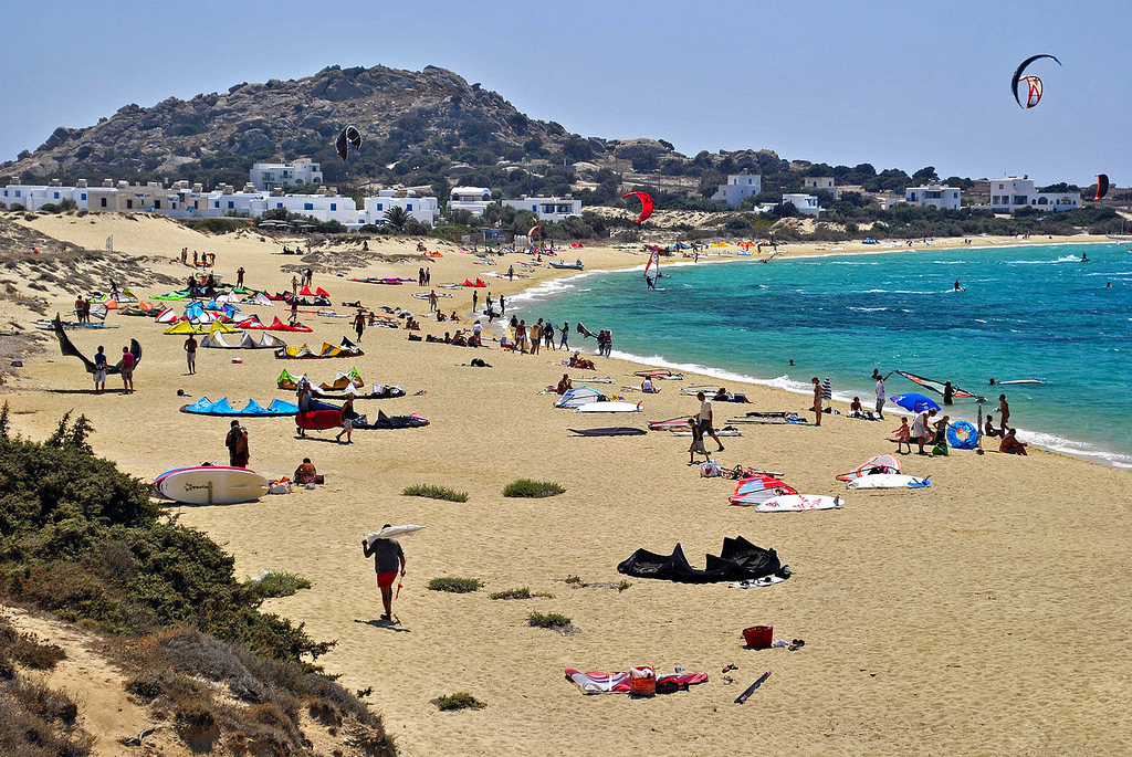 Naxos scooter rental coastal road