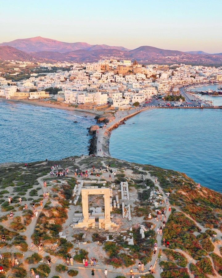 Naxos island loop driving route